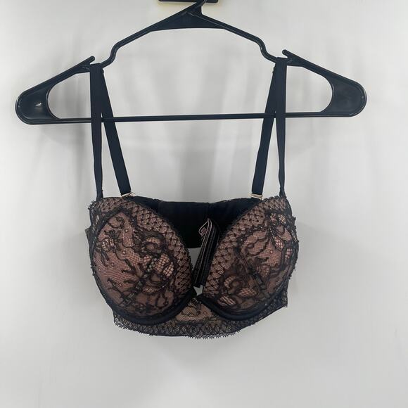 VICTORIA'S SECRET Very Sexy Bra Size 32DD Multi-Way Multi Position Black Lace - Picture 14 of 14
